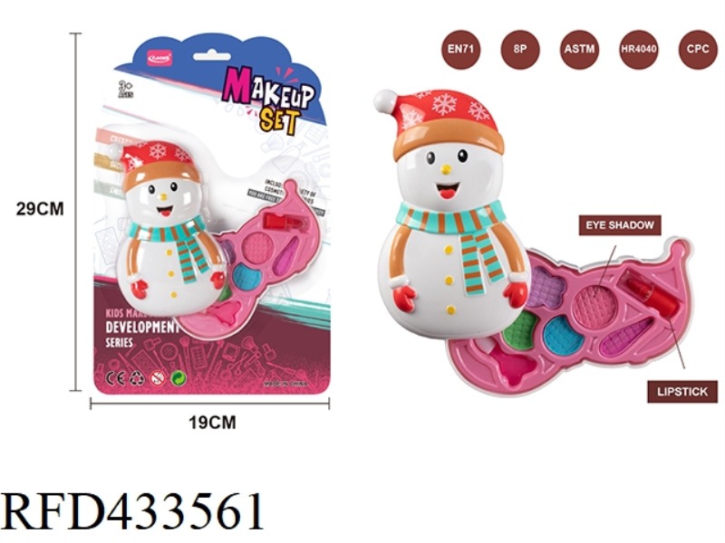 SWIVEL SNOWMAN COSMETICS