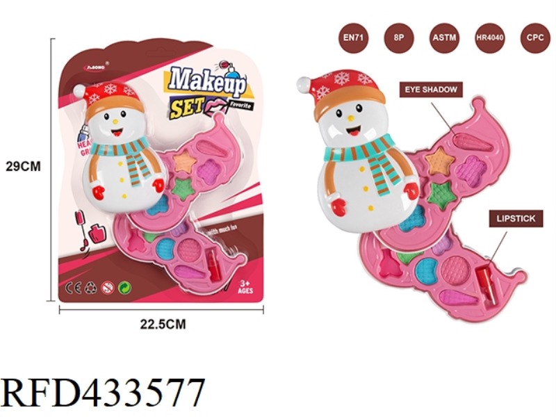 SWIVEL SNOWMAN TWO LAYER COSMETICS