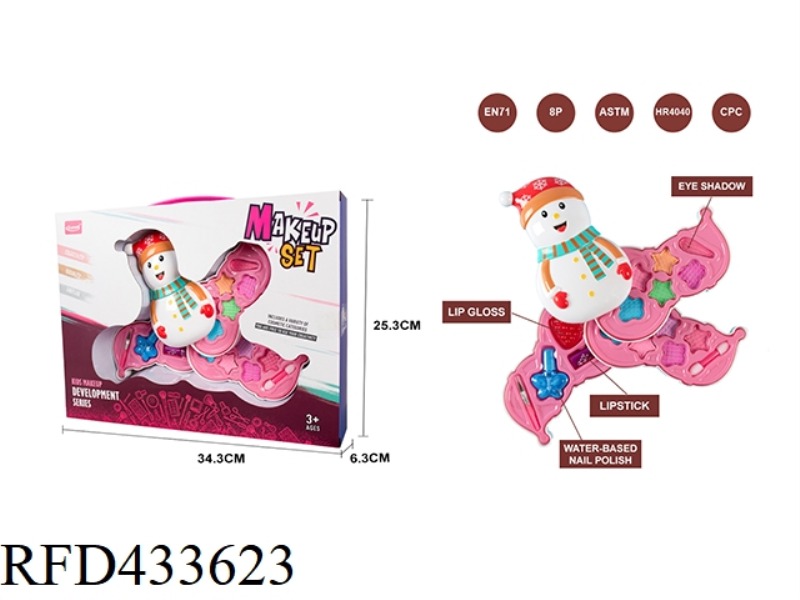 TURN COVER SNOWMAN THREE LAYERS COSMETICS
