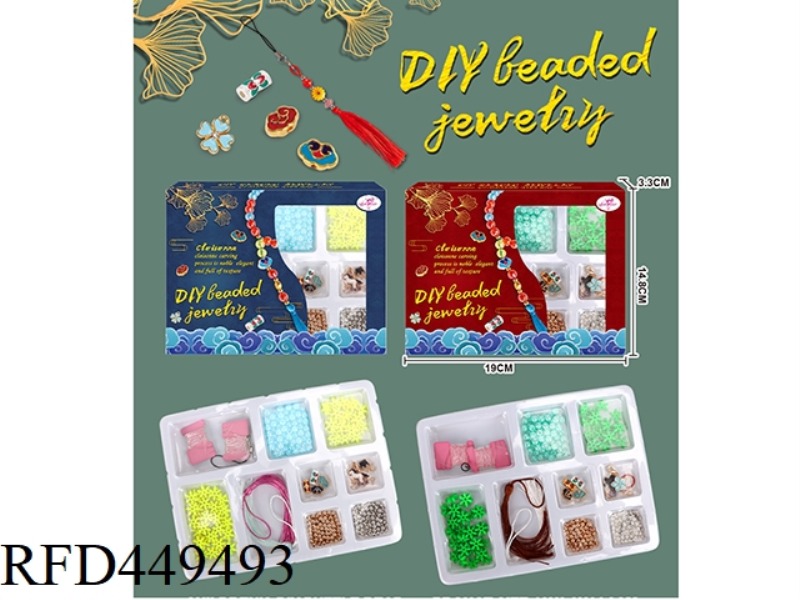 TWO ASSORTED DIY BEADS (CLOISONNE ACCESSORIES)