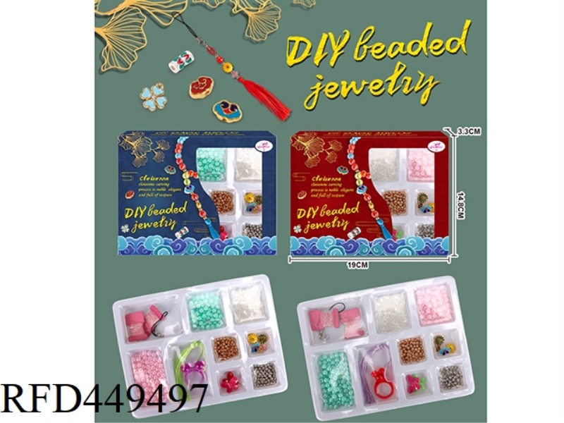 TWO ASSORTED DIY BEADS (CLOISONNE ACCESSORIES)