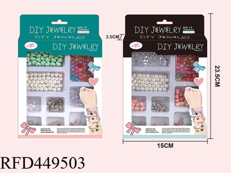 TWO MIXED DIY BEADS (INCLUDING ALLOY ACCESSORIES)