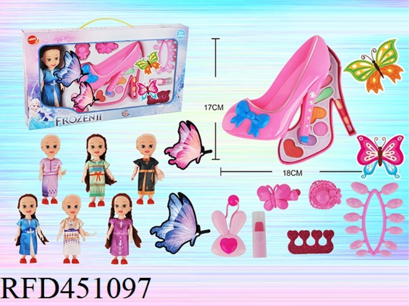 HIGH HEELS + DOLL COSMETICS SET