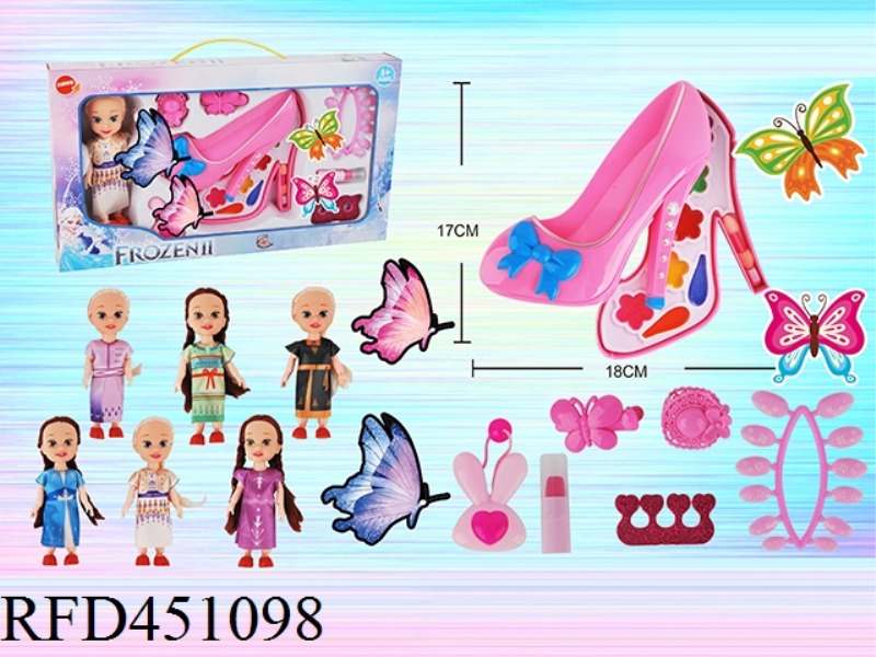 HIGH HEELS + DOLL COSMETICS SET