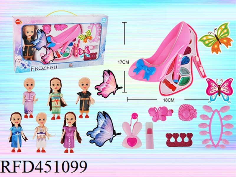 HIGH HEELS + DOLL COSMETICS SET