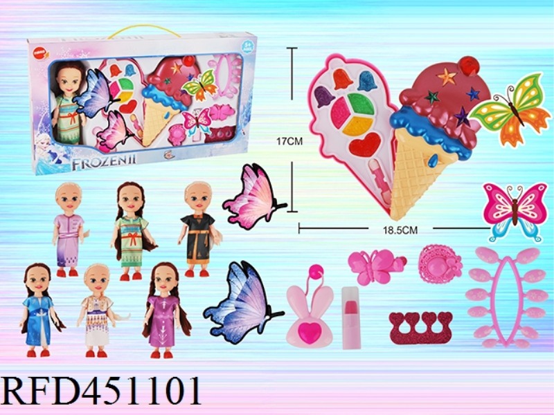 ICE CREAM + DOLL COSMETICS SET