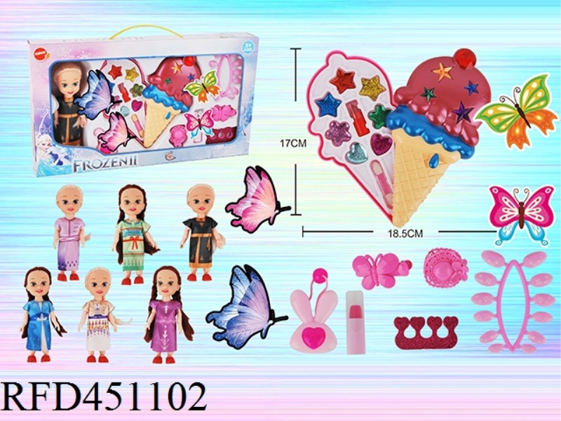 ICE CREAM + DOLL COSMETICS SET