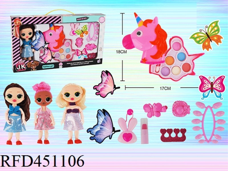 HORSE HEAD + DOLL COSMETICS SET