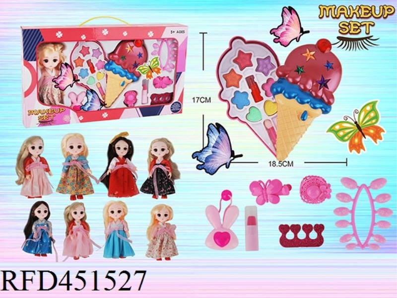 ICE CREAM + DOLL COSMETICS SET