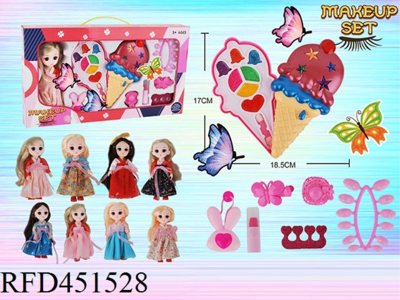 ICE CREAM + DOLL COSMETICS SET