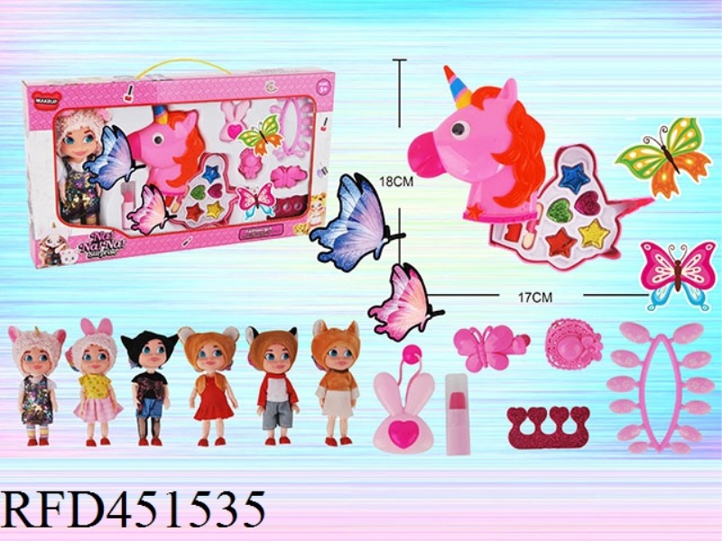 HORSE HEAD + DOLL COSMETICS SET