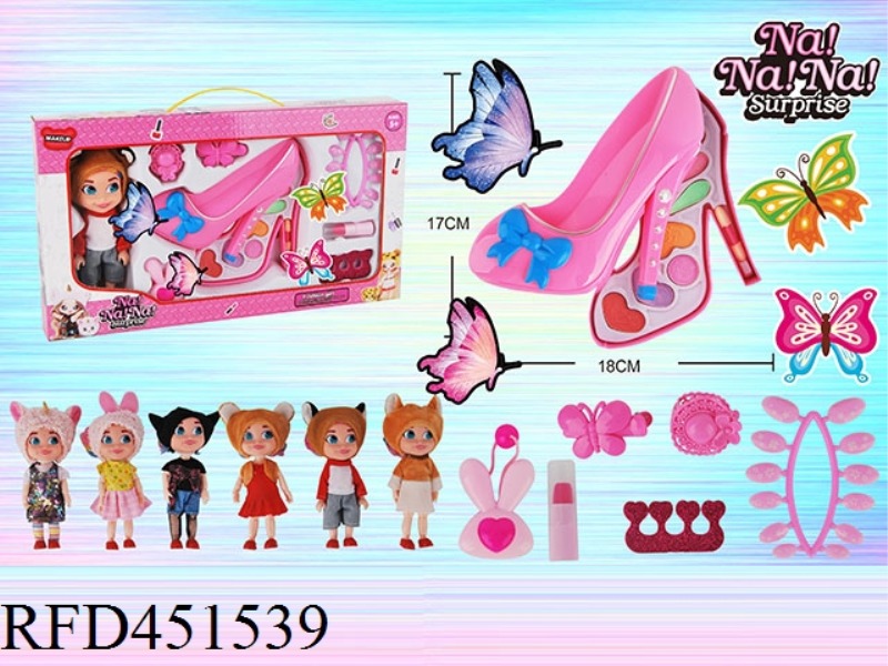 HIGH HEELS + DOLL COSMETICS SET