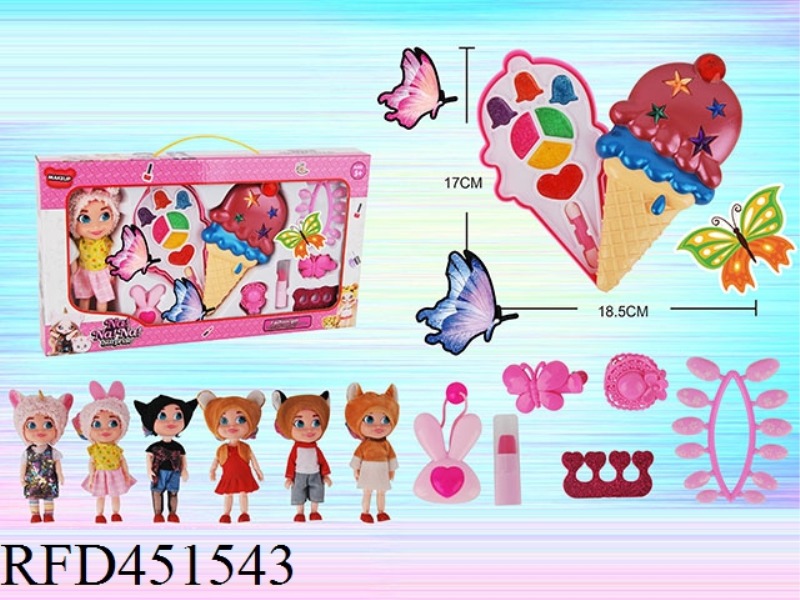 ICE CREAM + DOLL COSMETICS SET