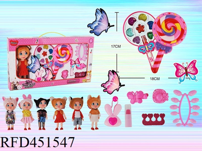 LOLLIPOP + DOLL COSMETICS SET