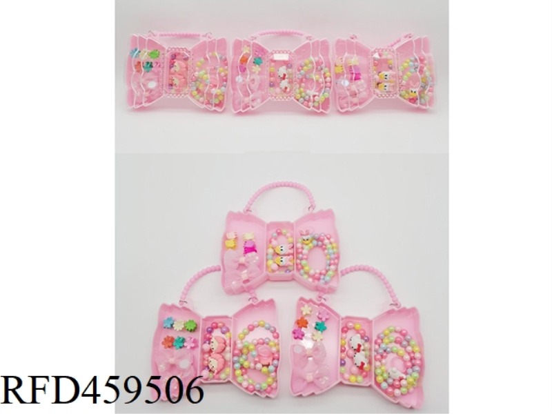 HANDBAG JEWELRY SET (HAIRPIN + EARRINGS + BRACELET + RING + NECKLACE)