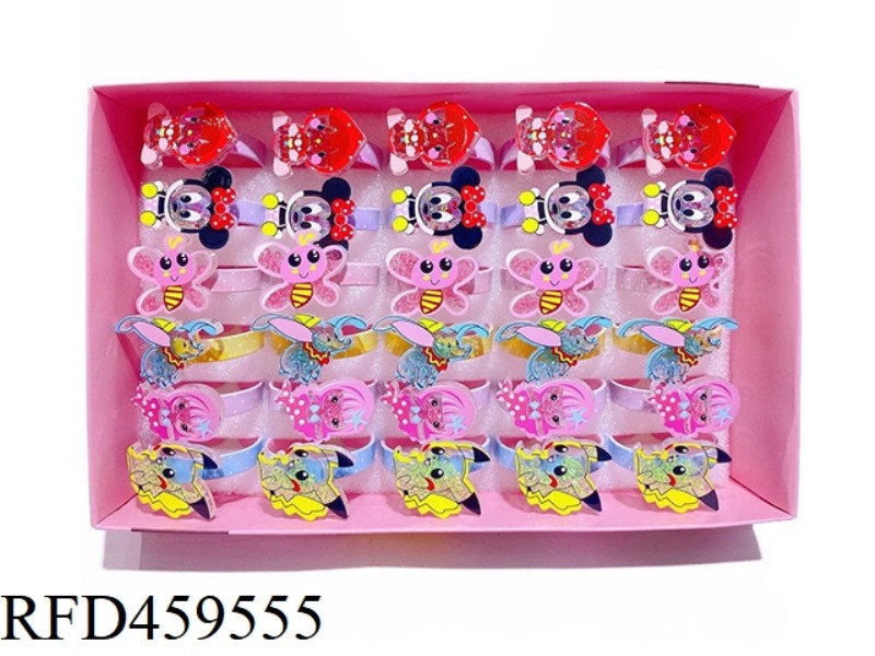 BRACELET JEWELRY (30 PIECES / DISPLAY BOX) CARTOON CHARACTERS
