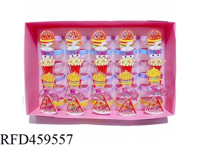 BRACELET JEWELRY (30 PIECES / DISPLAY BOX) FRENCH FRIES HAMBURGER