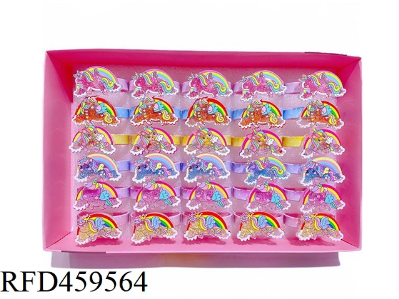 BRACELET JEWELRY (30 PIECES / DISPLAY BOX) UNICORN RAINBOW