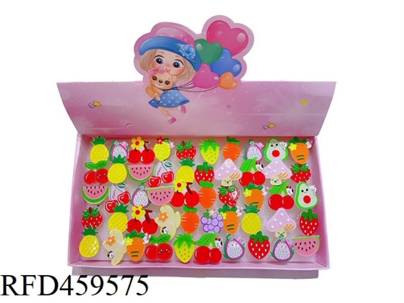 FLASH RING JEWELRY (50 PIECES / DISPLAY BOX) FRUIT