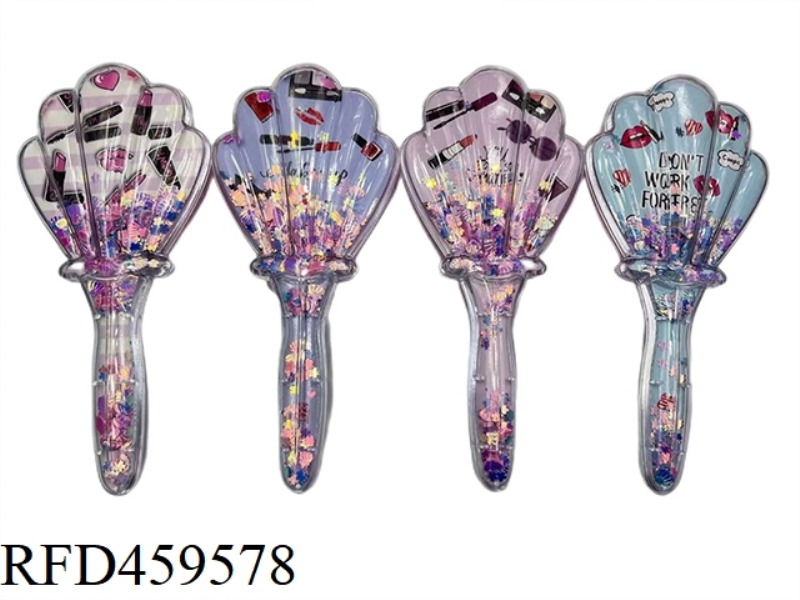 SHELL GLITTER POWDER MASSAGE COMB LIPSTICK