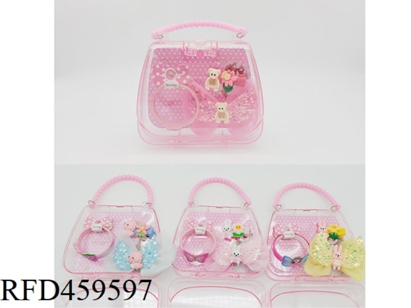 HANDBAG JEWELRY SET (BRACELET +BB HAIRPIN + LARGE HAIRPIN)