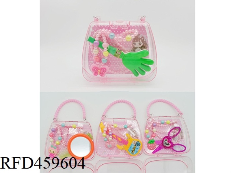 HANDBAG JEWELRY SET (NECKLACE + BRACELET + TOY)