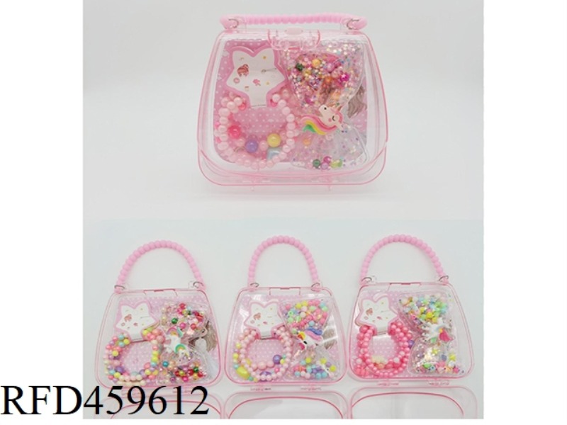 HANDBAG JEWELRY SET (BRACELET + HAIRPIN) UNICORN