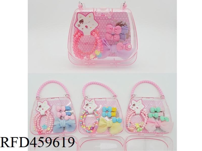 HANDBAG JEWELRY SET (BRACELET +BB HAIRPIN PAIR + LARGE HAIRPIN)