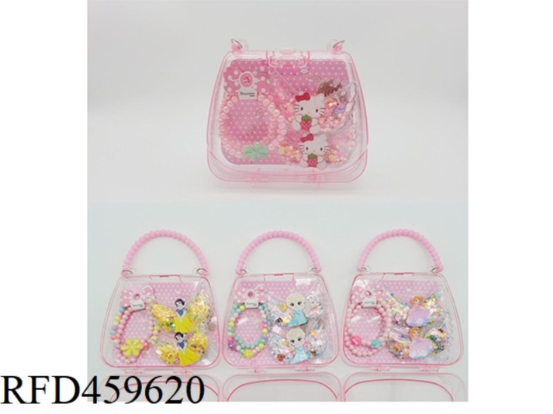 HANDBAG JEWELRY SET (BRACELET + A PAIR OF LARGE HAIRPINS) DISNEY PRINCESS