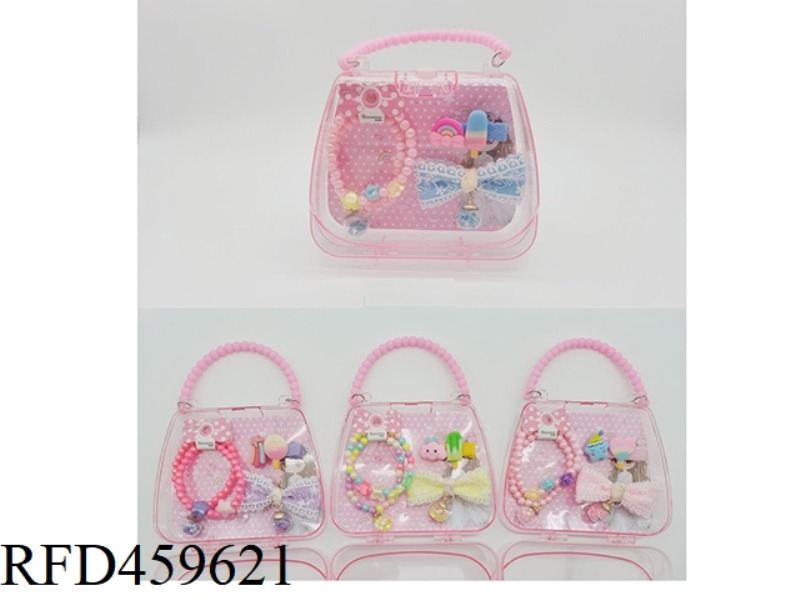 HANDBAG JEWELRY SET (BRACELET +BB HAIRPIN + HAIRPIN)