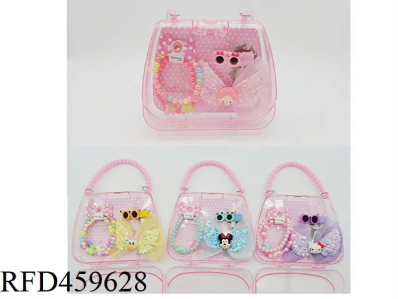 HANDBAG JEWELRY SET (BRACELET +BB HAIRPIN + LARGE HAIRPIN)