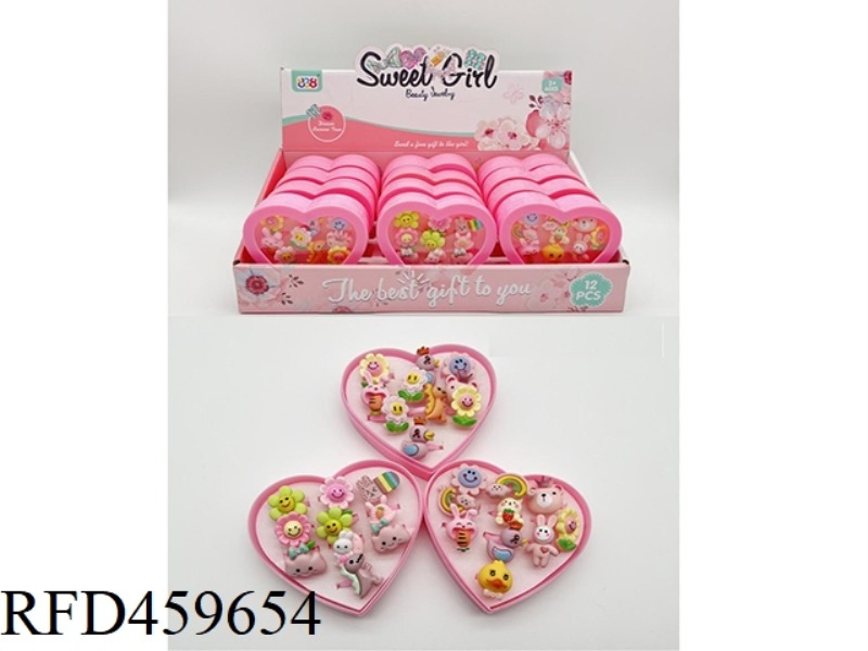 LOVE PEACH BOX RING 12PCS