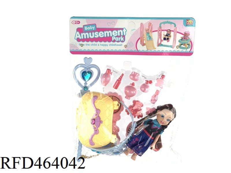 CROWN STICK + PRINCESS + COSMETIC BOTTLE + HAIR CLIP COMBINATION