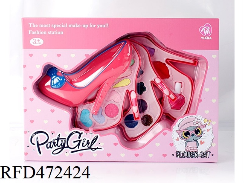 HIGH HEELED SHOES MAKEUP BOX 3 LAYERS