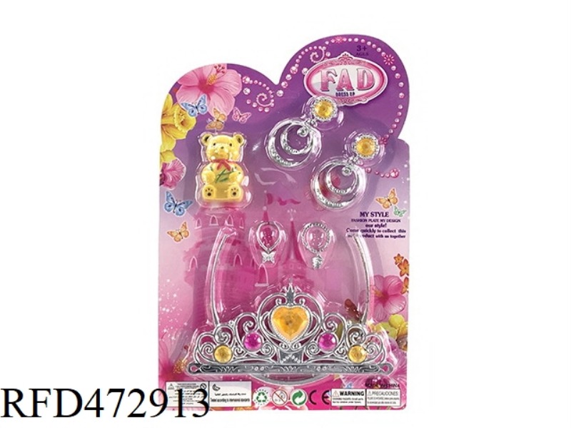 BIG CROWN + EARRINGS + BEAR JEWELRY