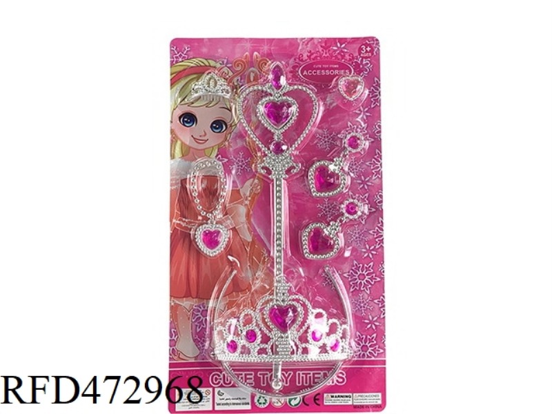 BIG CROWN + BIG MAGIC WAND + BIG EARRING JEWELRY