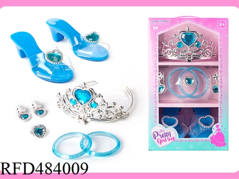 PRINCESS FAIRY WAND MAGIC WAND ELECTROPLATING CROWN JEWELRY GEM CRYSTAL DRESS UP DIY SET