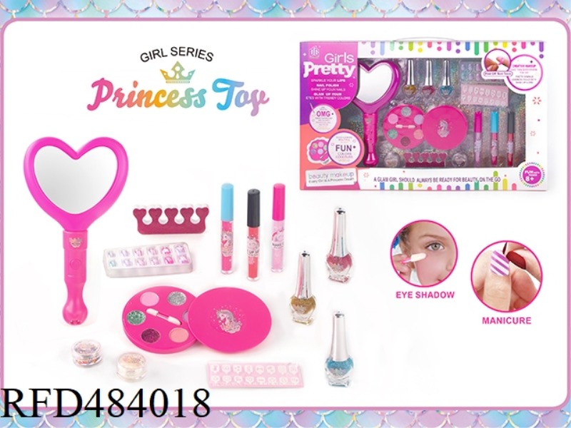 NAIL DRESS UP GIRL TOY DIY SET