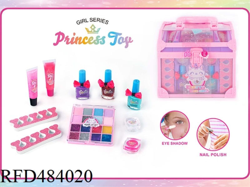 SUITCASE NAIL GROOMING GIRL TOY DIY SET