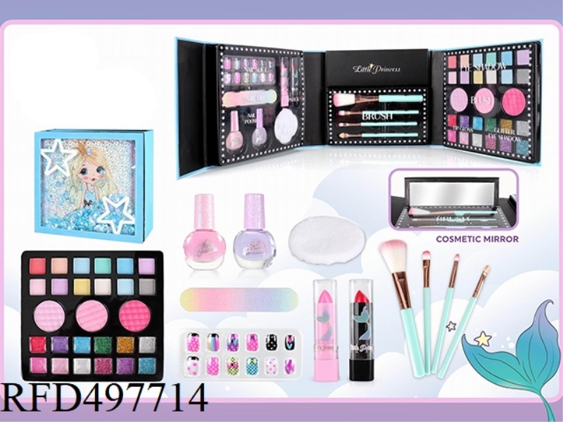 GIRLS DRESS UP WITH MAKEUP MAKEUP DIY NAIL ART SET