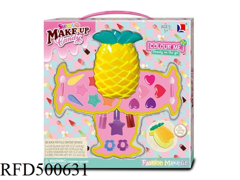 THREE LAYERS OF PINEAPPLE MAKEUP