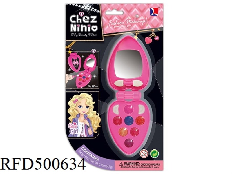 HEART PHONE LIP GLOSS COMBINATION