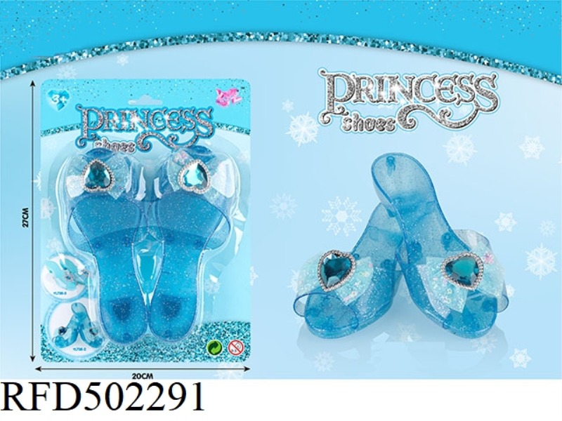 SINGLE PAIR TRANSPARENT SHOES BLUE