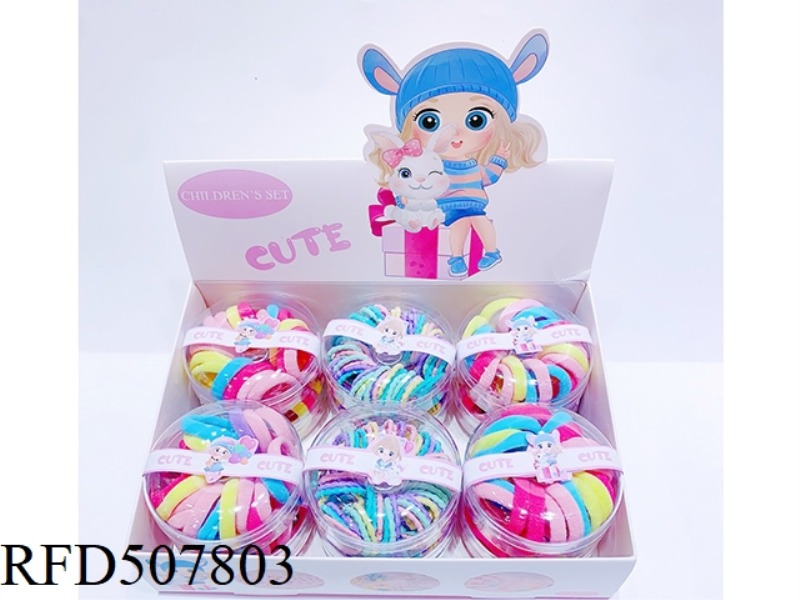 TIE HAIR BANDS + HAIR BANDS 12PCS