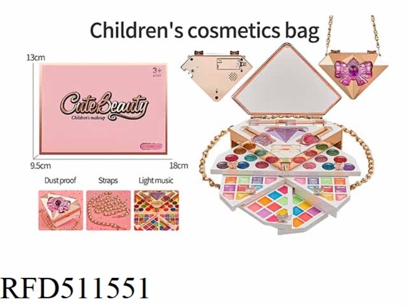 HANDBAG DIAMOND MAKEUP BOX CHILDREN'S MAKEUP