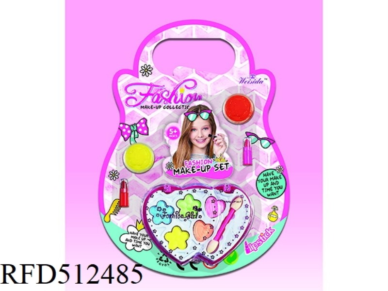 SMALL DOUBLE PEACH HEART COSMETIC COMBINATION