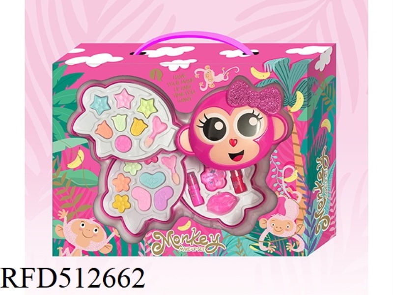 MONKEY THREE-LAYER MAKEUP BOX FOR WOMEN