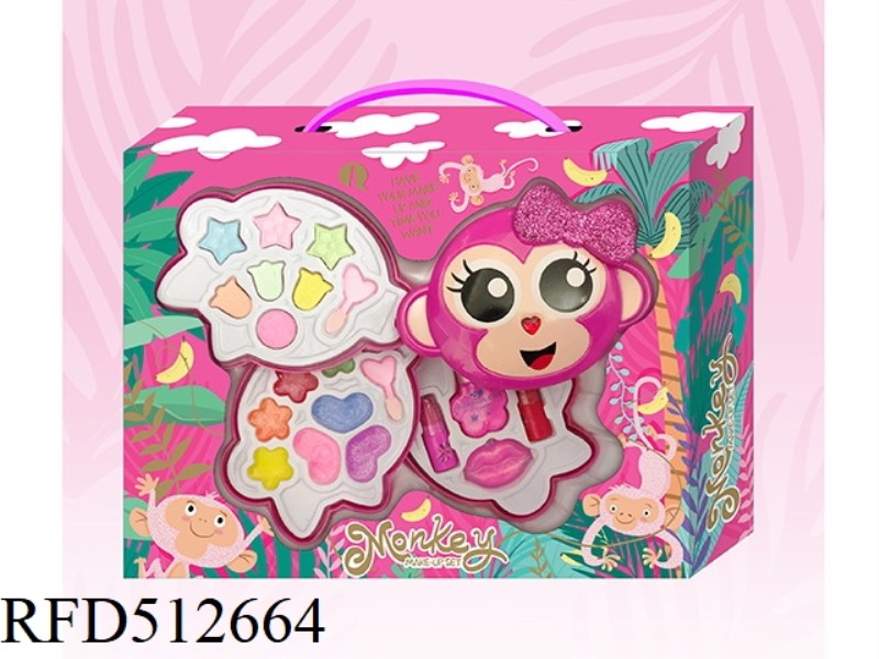 MONKEY THREE-LAYER MAKEUP BOX FOR WOMEN