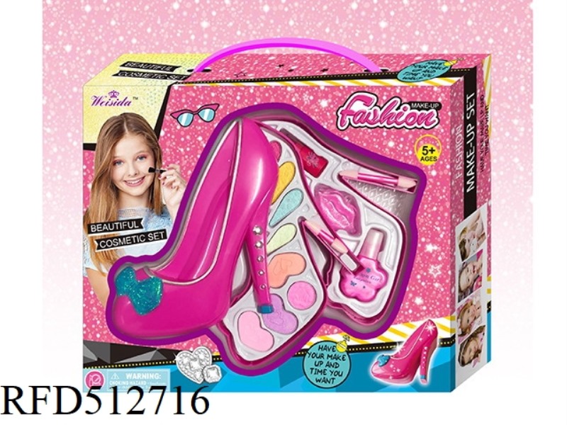 TWO-LAYER HIGH HEELS MAKEUP BOX
