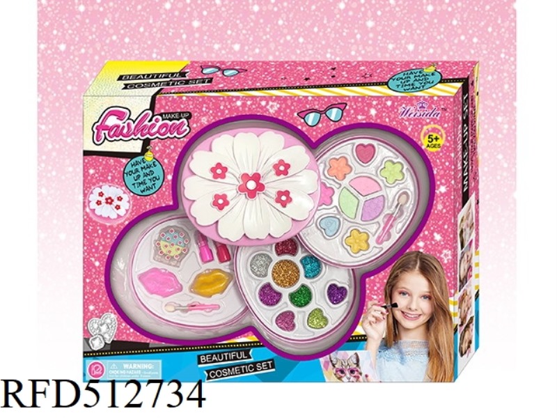 SUNFLOWER THREE LAYER MAKEUP BOX